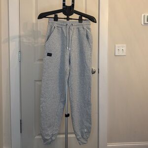 Beardedgoat Fleece Jogger Sweatpants – Grey Heather – Size M